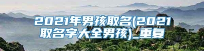 2021年男孩取名(2021取名字大全男孩)_重复