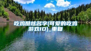 吃鸡酷炫名字(可爱的吃鸡游戏ID)_重复