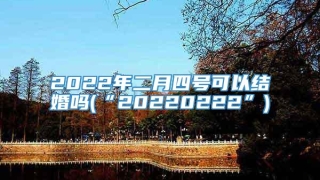 2022年二月四号可以结婚吗(“20220222”)