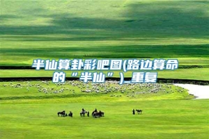 半仙算卦彩吧图(路边算命的“半仙”)_重复