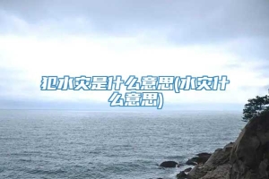 犯水灾是什么意思(水灾什么意思)