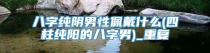 八字纯阴男性佩戴什么(四柱纯阳的八字男)_重复