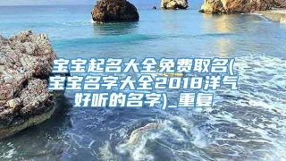 宝宝起名大全免费取名(宝宝名字大全2018洋气好听的名字)_重复