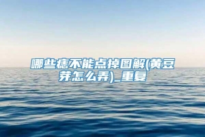 哪些痣不能点掉图解(黄豆芽怎么弄)_重复