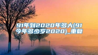 91年到2020年多大(91今年多少岁2020)_重复