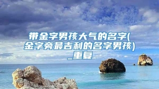 带金字男孩大气的名字(金字旁最吉利的名字男孩)_重复