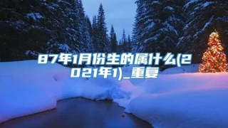 87年1月份生的属什么(2021年1)_重复