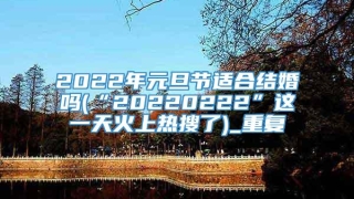 2022年元旦节适合结婚吗(“20220222”这一天火上热搜了)_重复