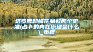 塔罗牌和梅花易数哪个更准(占卜的内在原理是什么)_重复