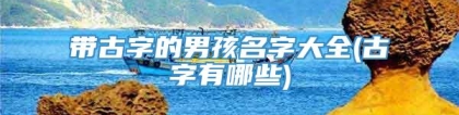 带古字的男孩名字大全(古字有哪些)