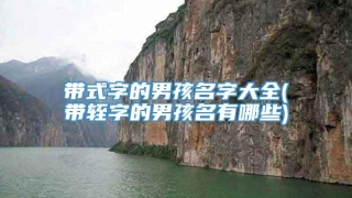 带式字的男孩名字大全(带轾字的男孩名有哪些)