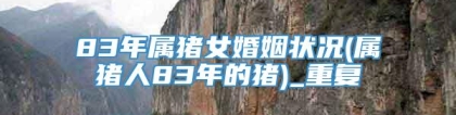 83年属猪女婚姻状况(属猪人83年的猪)_重复
