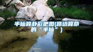 半仙算卦彩吧图(路边算命的“半仙”)