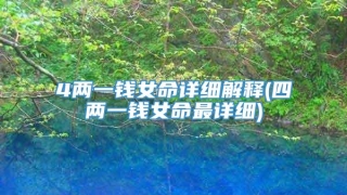 4两一钱女命详细解释(四两一钱女命最详细)