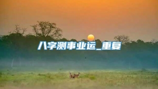 八字测事业运_重复