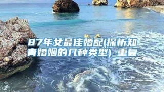 87年女最佳婚配(探析知青婚姻的几种类型)_重复