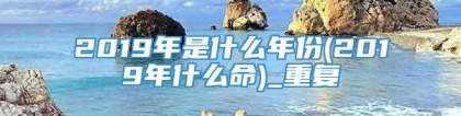2019年是什么年份(2019年什么命)_重复