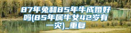 87年兔和85年牛成婚好吗(85年属牛女42岁有一灾)_重复