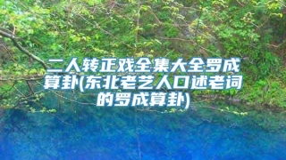 二人转正戏全集大全罗成算卦(东北老艺人口述老词的罗成算卦)