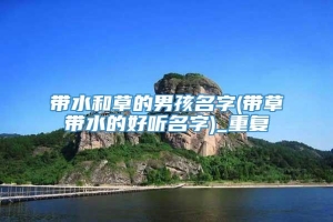 带水和草的男孩名字(带草带水的好听名字)_重复