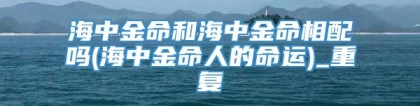 海中金命和海中金命相配吗(海中金命人的命运)_重复