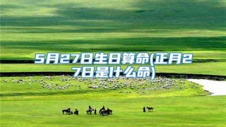 5月27日生日算命(正月27日是什么命)