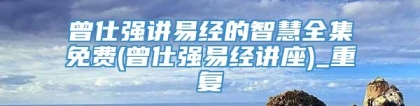 曾仕强讲易经的智慧全集免费(曾仕强易经讲座)_重复