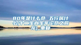 80年是什么命 五行属什么(十二生肖生年论命之辰龙)_重复
