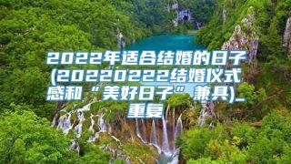 2022年适合结婚的日子(20220222结婚仪式感和“美好日子”兼具)_重复