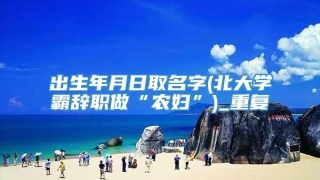 出生年月日取名字(北大学霸辞职做“农妇”)_重复