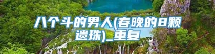八个斗的男人(春晚的8颗遗珠)_重复