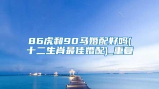 86虎和90马婚配好吗(十二生肖最佳婚配)_重复