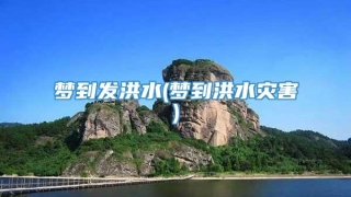 梦到发洪水(梦到洪水灾害)