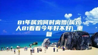 81年属鸡何时离婚(属鸡人81看看今年好不好)_重复