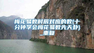 梅花易数时辰对应的数(十分钟学会梅花易数先天卦)_重复