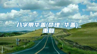 八字带华盖(命理 华盖)_重复
