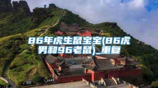 86年虎生鼠宝宝(86虎男和96老鼠)_重复