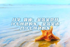 八字 聋哑：金箔金命开什么颜色的车，金箔金适合什么颜色的车