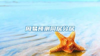 周易预测同居分居