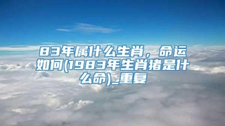 83年属什么生肖，命运如何(1983年生肖猪是什么命)_重复