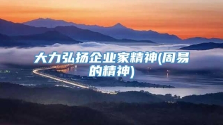 大力弘扬企业家精神(周易的精神)