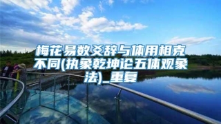 梅花易数爻辞与体用相克不同(执象乾坤论五体观象法)_重复