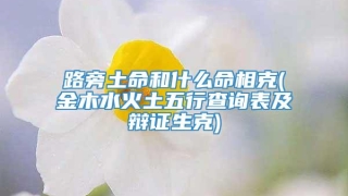 路旁土命和什么命相克(金木水火土五行查询表及辩证生克)