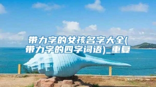 带力字的女孩名字大全(带力字的四字词语)_重复