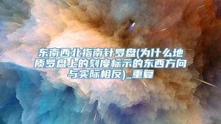 东南西北指南针罗盘(为什么地质罗盘上的刻度标示的东西方向与实际相反)_重复