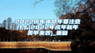 2022虎年本命年要注意什么(2022年虎年新年美甲来袭)_重复