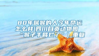 80年属猴的人今年命运怎么样(四川自贡动物园“猴子手臂烂了”)_重复