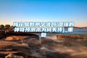 梅花易数测字准吗(邵雍的神奇预测术为何失传)_重复