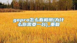 gopro怎么看相册(为什么你需要一台)_重复