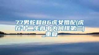 77男蛇和86虎女婚配(虎在十二生肖中为何排第三)_重复